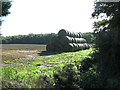 Baled straw by Mouseholdheath Farm in NR13 6JZ
