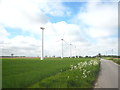 The southern end of the wind farm at East Somerton in NR29 4DU