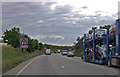 Three lanes on the A303 in TA19 0QE