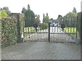 The entrance gates to Walpole Manor in RM7 8DW