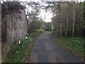 Road under dismantled rail bridge at Drybridge in AB56 5LE