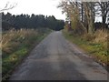 Minor road near Shiel Muir in AB56 5YL