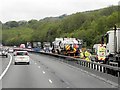 M25 Roadworks, Lodge Wood in RH8 0ND