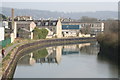 Looking up the River Avon from Destructor Bridge on Midland Road. in BA1 2YE