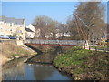 Footbridge across the River Frome in Frome in BA11 3EA