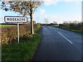 Road into Roseacre in PR4 3UE