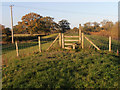 Stile on the Severn Way near Red House in SY21 9LB