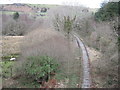 The old railway, looking north in LL41 4ZB