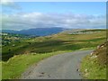 Road around Gilwern Hill in NP7 0RD