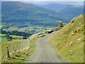Scenic road above Clydach in NP7 0RD