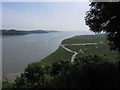 The River Taf estuary, south of Laugharne in Laugharne Township Community