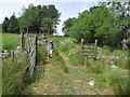 Walking on path E of Pentred'rysgoed near Pontneddfechan in SA11 5UP