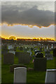 Sunset over the cemetery in L21 7RH