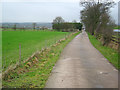 Entrance road to Bank's Barn in DE7 6DX
