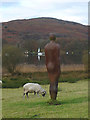 Antony Gormley statue at High Nibthwaite in LA12 8DF
