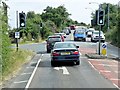 Traffic Lights at Rowborough Corner in PO36 0QA