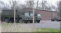 Military vehicles at Chicksands in Campton and Chicksands