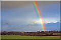 Rainbow over Sandy's Hill in BH21 5NZ