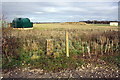 MOD boundary stone in fence, RAF Benson in Benson & Crowmarsh Ward