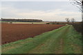 Farm track off B1191 in North Kesteven District
