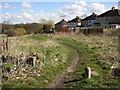 Footpath off the end of Bradley Boulevard, Sheepridge, Fartown, Huddersfield in HD2 1ZH