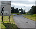 Approaching King's Roundabout and King Henry Drive, Chippenham  in SN15 3TP