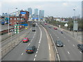 A102 heading to Blackwall Tunnel. in SE10 0ST