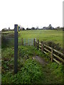Britford, footpath in SP2 8QL