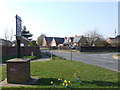 Great Ellingham Village Sign and School in NR17 1LE