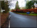 Berrydown Lane looking west at the junction with College Lane in RG25 2QL