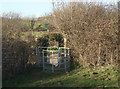 Kissing gate south east of Tythegston in Merthyr Mawr Community