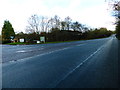 The A287 looking east from the end of Rye Common Lane in GU10 5DE