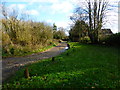 Looking east along private driveway in RG29 1FW