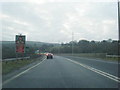 A465 nearing the A470 roundabout in CF48 1LY