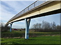 Footbridge over the bypass at Glinton in PE6 7LA