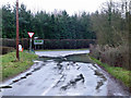 Puddle at the junction in CO9 2RR