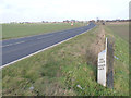 Milestone alongside the A162 at Huddleston cum Lumby in LS25 5DA