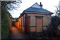 Disused booking office, Heswall railway station in CH60 2TA