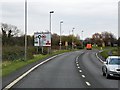 A39 Glastonbury Bypass Approaching Tin Bridge Roundabout in BA6 9AJ