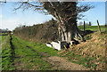 Water troughs beside the path to Mutford Hall in Rushmere