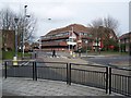 Harefield Road at  the High Street junction, Uxbridge in UB8 1LU