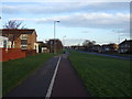 Dual use path beside  Marsh House Avenue in TS23 3NL
