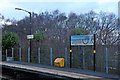Station signs, Halewood railway station in L26 7YW