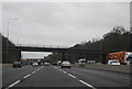 Lye Lane Bridge, M25 in St. Stephen