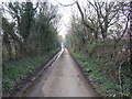 Looking down Stony Lane, Attleborough in NR17 1ST