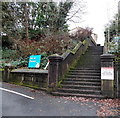 Steps up to Llys yr Onnen, Mountain Ash in Mountain Ash