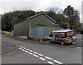 Colourful van in front of an electricity substation in Mountain Ash in CF45 4HT