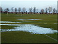 Flooded playing field, Litchfield Road, Market Deeping in PE6 8ER