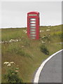Levenwick: telephone box on the A970 in ZE2 9HX