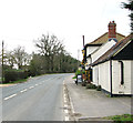 The A145 (London Road) past the Shadingfield Fox public house in NR34 8DA